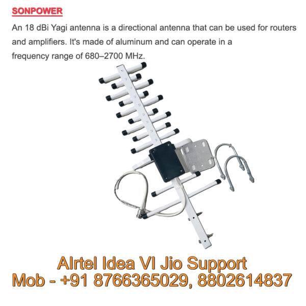 Mobile Signal Booster 18 dBi Yagi Anteena
